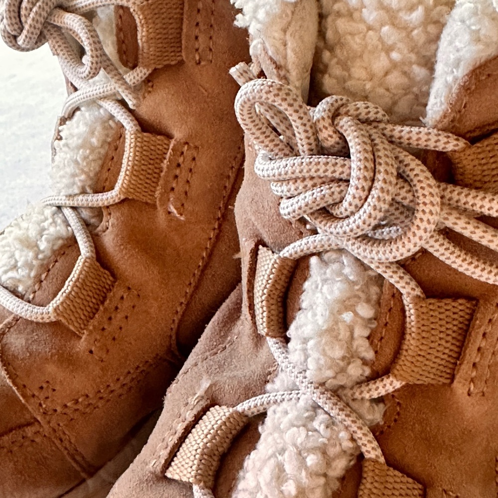 Sorel Explorer Carnival Cozy Tan Suede Winter Boots with Sherpa Lining Size 10 - Picture 9 of 12